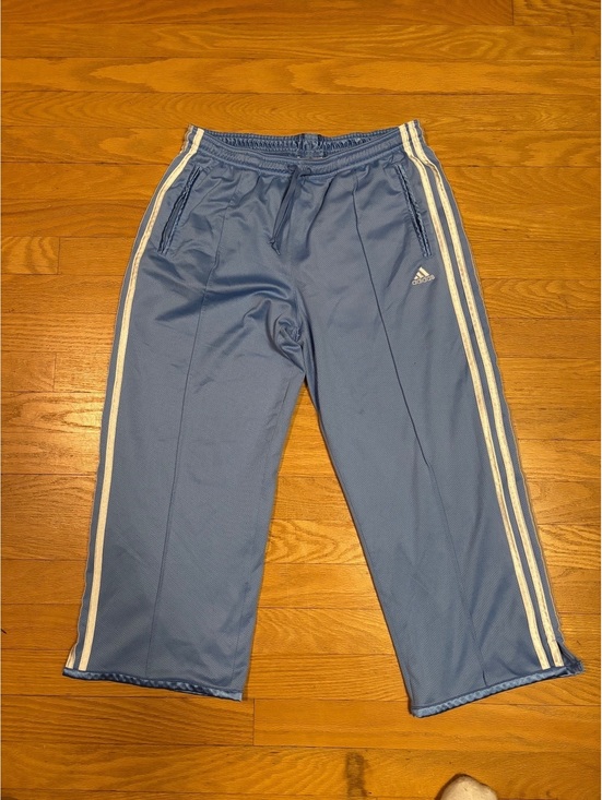 adidas Other - Adidas Blue Athletic Track Pants with White Stripes, Size M